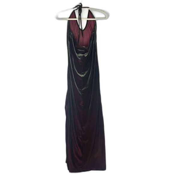 Roberta Vintage Velvet Whimsigoth Maxi Dress Size Medium Deep Wine Merlot - Picture 2 of 9